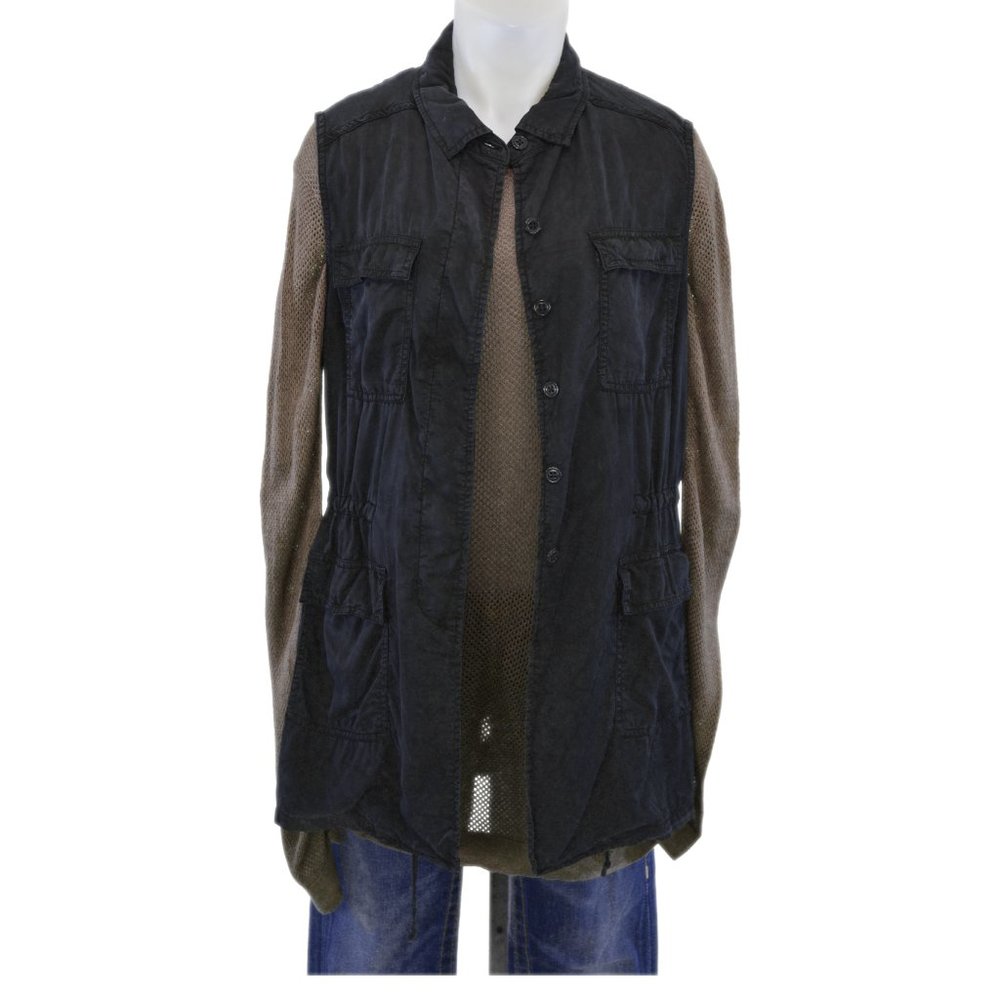 Buffalo David Bitton Black Sleeveless Vest (S)